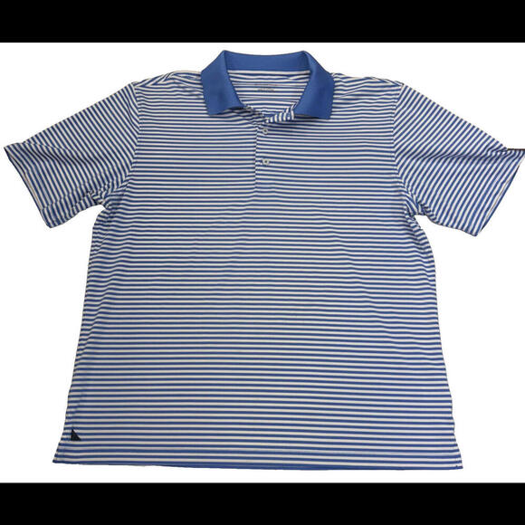 UNTUCKit Polo Preppy Designer Breathable Athletic Gym Golf Comfort Striped Shirt - Picture 1 of 12
